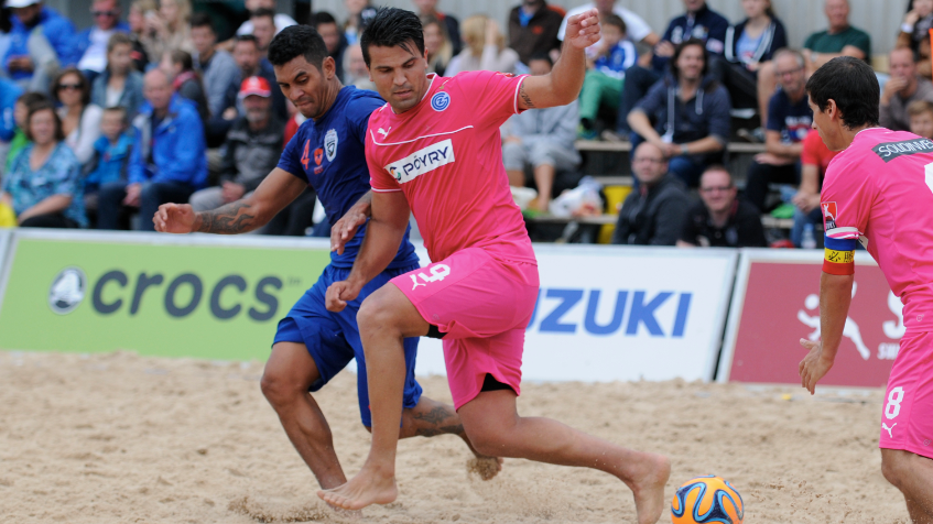 Beach soccer-sable dancer