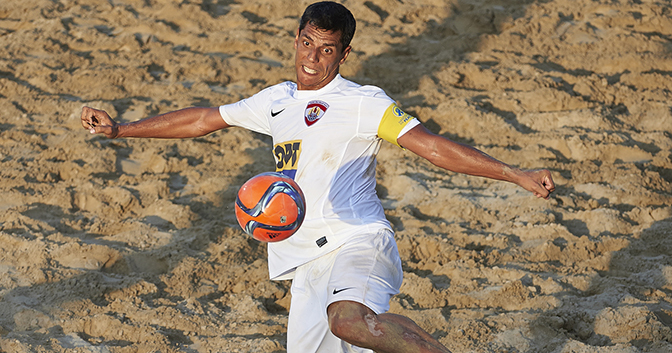 Dubai, United Arab Emirates  -  November, 04  Samsung Beach Soccer Intercontinental Cup Dubai 2015 at Dubai International Marine Club on November 04, 2021 in Dubai, United Arab Emirates. (Photo by Lea Weil)