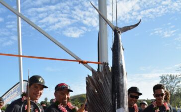 Le team marara Spearfishing boyz (Tuhei PUTOA, Laurent PARA, Rainui MANUTAHI et Teehau MAITUI )a tout raflé ! première place, j
